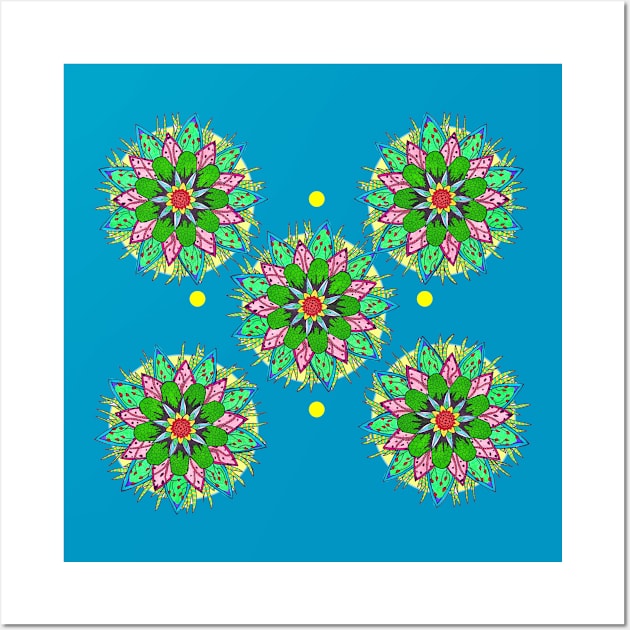 Joyful Floral Mandala Edition 2 Wall Art by Blissful Drizzle